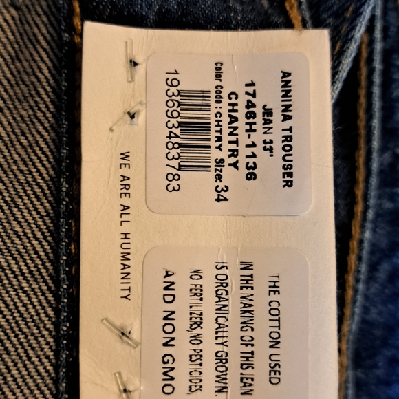 NWT - CITIZENS OF HUMANITY Annina Jean - 33” INSEAM - 34 WAIST - Chantry - Picture 8 of 9